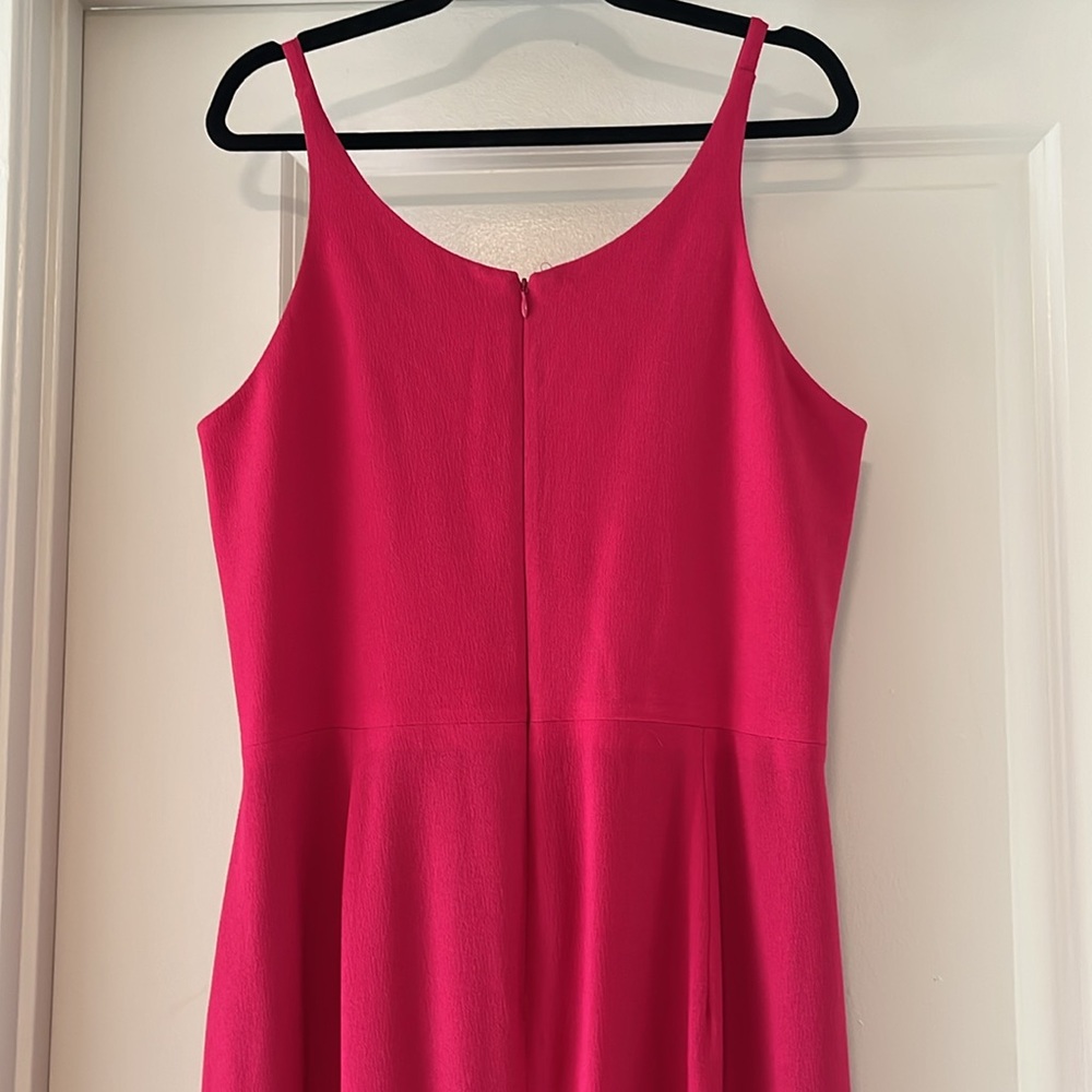 DRESS THE POPULATION Iris Slit Crepe Gown, Bright Fuchsia, Size XXL - Picture 9 of 13